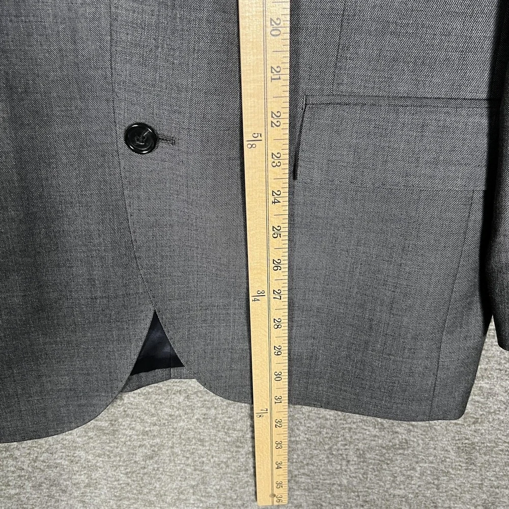 J.Crew Blazer Mens 40R‎ Gray Ludlow Tollegno Wool Coat Two Button Double Vent